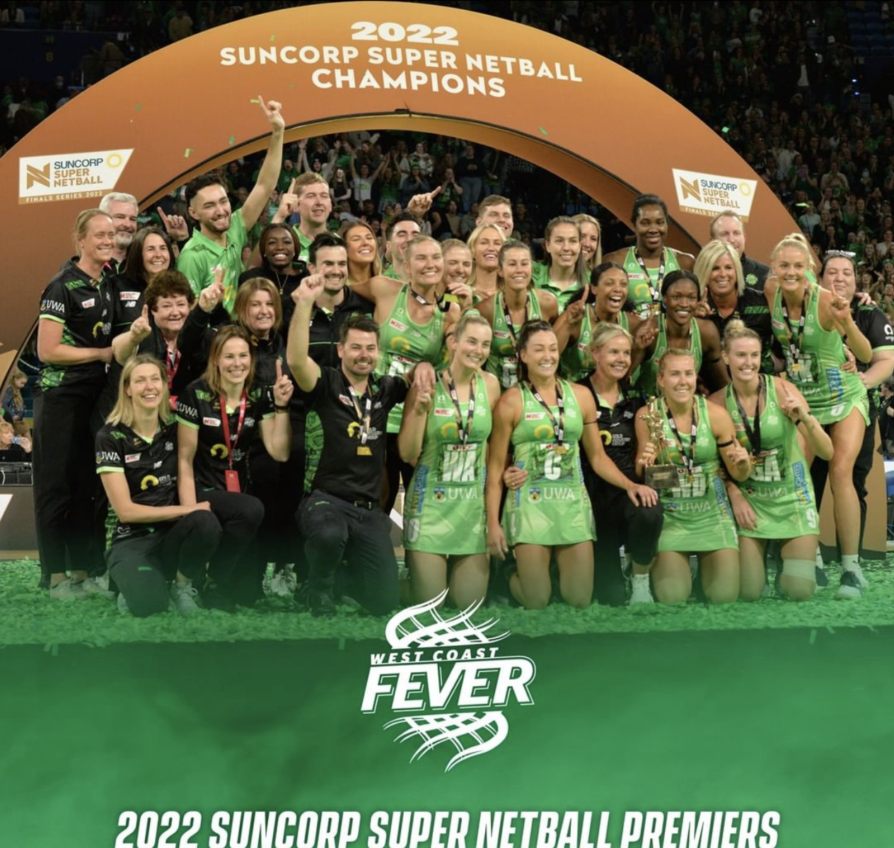 West Coast Fever win the Suncorp Super Netball Premiership